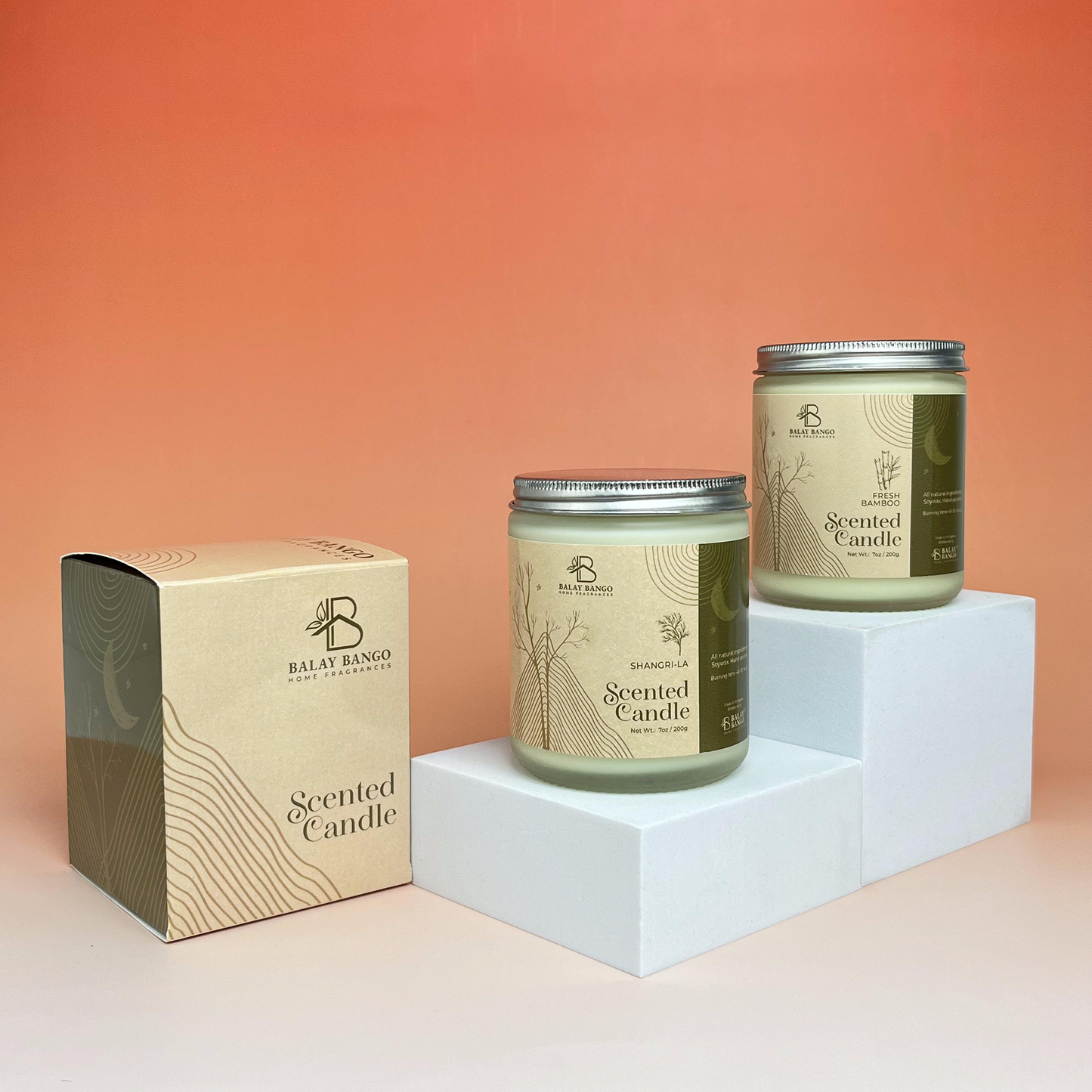 Scented Soy Candle with Free Gift Box