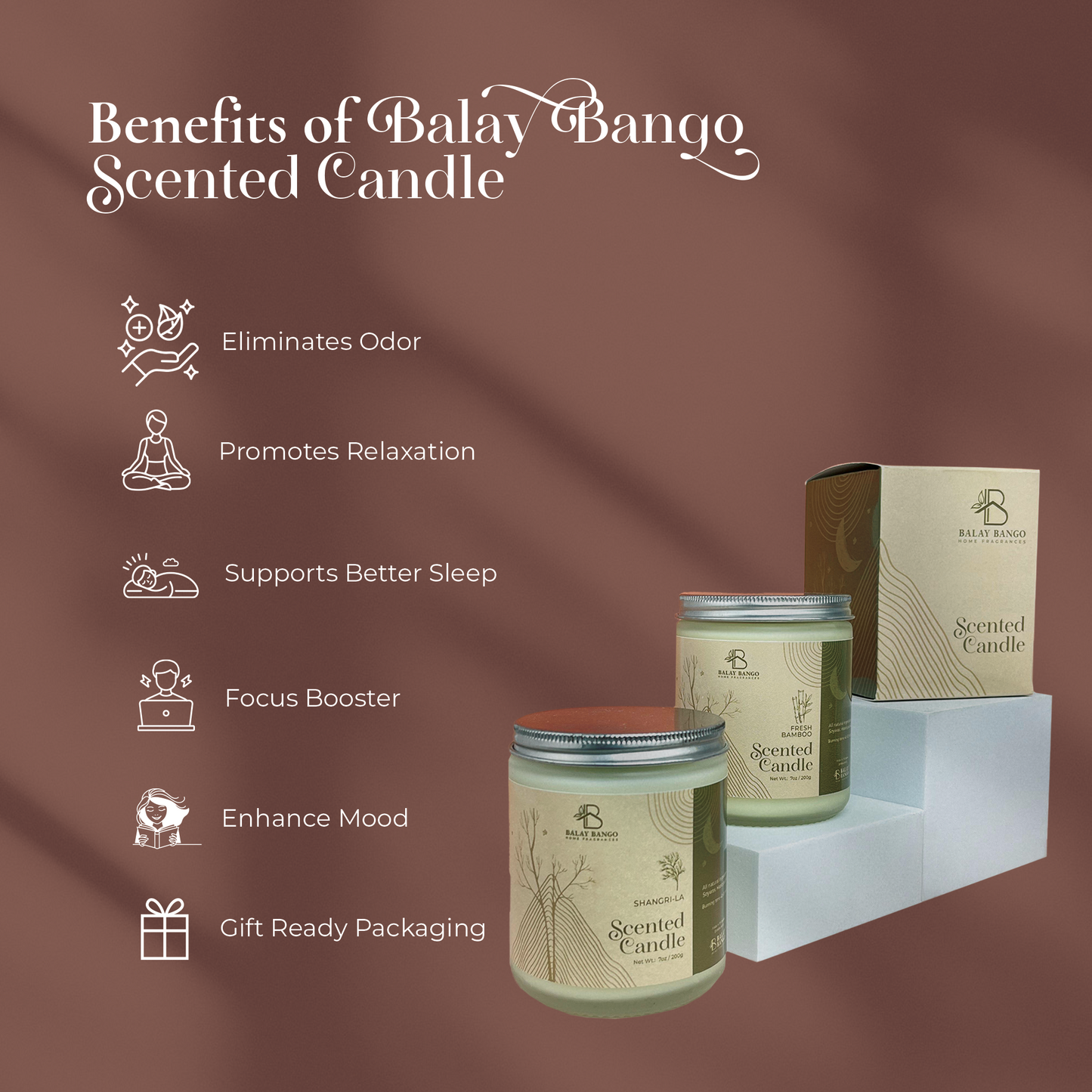 Premium Scented Soy Candle with Free Gift Box